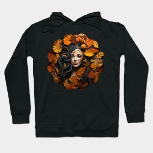 Autumn Is Calling Autumn Leaves Autumn Face Hoodie